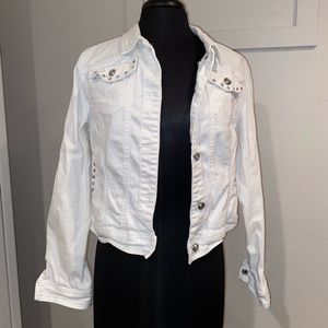 White leather jacket